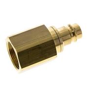 Bouchon de raccord d'air DN 19 en laiton G 1 1/4 pouce femelle à double obturation