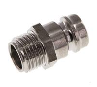Bouchon de raccord d'air DN 9 en acier inoxydable avec filetage mâle G 1/4 pouce.