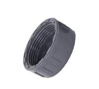 Bouchon de raccord de filetage interne, couvercle de joint de tuyau scellé, couvercle de tuyau de filetage circulaire en PVC scellé pour l'extrémité de tuyau d'eau des tuyaux de jardin gris. 25mm