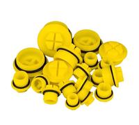 Bouchon de raccord de plomberie mâle, bouchon d'obturation, embout de tube, pour machine à laver, lave-vaisselle, robinets, outil de plomberie jaune M20x1.5