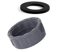 Bouchon de raccord de tuyau fileté femelle en PVC, couvercle d'obturation étanche pour système de plomberie de drainage d'évier, protection d'extrémité gris. 50mm