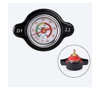 Bouchon de radiateur haute pression 1,8 bar 25,6 psi avec jauge de température for Yamaha Fit for Kawasaki Fit for Suzuki Fit for Polaris Fit for Ranger Fit for moto Fit for ATV ( Color : Black 1.1 Sm