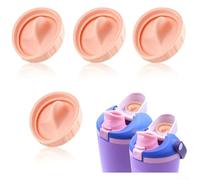 Bouchon de rechange en silicone pour bouteilles d'eau de 1 180 ml, anneaux d'étanchéité étanches pour couvercle Owala, passe au lave-vaisselle pour voyage ou maison (rose)