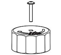 Bouchon de réglage Grünbeck avec vis de blocage 107452e pour MX (B)
