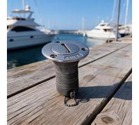 Bouchon de remplissage de couvercle de bateau 38 mm en acier inoxydable 316 pour eau, carburant, gaz - poli brillant, robuste contre l'eau salée, montage facile pour bateaux, camions, caravanes