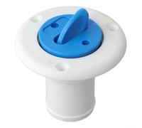 Bouchon de remplissage de pont de carburant en nylon blanc stabilisé avec joint torique intégré et chaîne en acier inoxydable pour systèmes de carburant multi-véhicules (blanc)