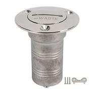 Bouchon de remplissage de pont en acier inoxydable 316, bouchon de carburant pour bateau à angle droit de 1,5 pouce avec clé, résistant à la corrosion, pour pont marin de yacht ou (DÉCHETS)