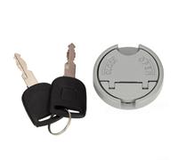 Bouchon de remplissage de réservoir de carburant pour vélo de 50 à 250 cc - Couvercle antivol de bouchon d'essence pour VTT - Aluminium gris de remplacement direct