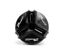 Bouchon de remplissage d'huile moto Pour Bandit 400, 600, 650, 1200, 1250, 1250S - Couvercle De Réservoir D'huile Moteur En Aluminium Pour Moto Bouchon Remplissage(All Black)