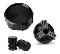Bouchon De Remplissage Et De Protection Du Réservoir De Liquide De Frein Avant En Aluminium Usiné CNC Pour Suzuki GSX-R 600 750 1000 LIANGYIMEI(3pcs-Black)