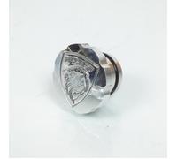 Bouchon de réservoir Ø30mm a pousser pour mobylette Peugeot 103 alu avec logo