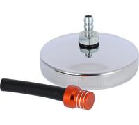 Bouchon de réservoir avec valve de ventilation, Orange/Chrome - pour Simson S50, S51, SR50, SR80, KR51 Schwalbe, série SR4 Vogel - IWL