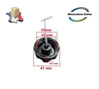 Bouchon de réservoir - Compatible avec Berlan Fuxtec Gartech - Noir - Joint inclus - Taille Haie