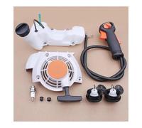 Bouchon de réservoir de carburant avec démarreur à tirette, Kit d'accélérateur avec interrupteur, Compatible avec débroussailleuse FS120 FS200 FS250