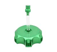 Bouchon de réservoir de carburant en aluminium CNC for moto, évent de reniflard avec capuchon d'aération ATV 50mm Compatible avec Honda Yamaha Kawasaki Ajustement parfait(Green)