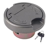 Bouchon de Réservoir de Carburant KIMISS, Bouchon de Verrouillage de Réservoir de Gaz avec Clés Pièces en Acier Inoxydable Universelles pour Moto Scooter