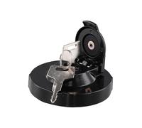 Bouchon de réservoir de carburant pour pelleteuse Takeuchi TB014 TB015 TB016 avec 2 clés de rechange en métal et plastique noir OEM 15521-00500 Accessoires