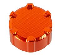 Bouchon de Réservoir de Liquide de Frein Arrière de Moto en Aluminium CNC Couvercle de Cylindre d'huile de Frein pour Duke 790 2018-2019 pour 790 Adventure 2018-2019 (Orange)