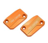 Bouchon de réservoir de liquide de frein et d'embrayage avant CNC for motos KTM 125-500 XC XCF XCW SX SXF EXC EXCF TPI Six Day (2017-2023)(Orange)