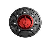 Bouchon de réservoir d'essence à Ouverture Rapide pour Motos Ninja 400 650 250 Z650 Z900 ZX6R ZX10R RR et ZX 6R 10R RR (Rouge Taille S).