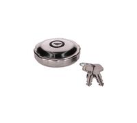 Bouchon de réservoir d'essence aspect chrome (avec serrure) pour Simson S50, S51, SR50, Schwalbe, Sperber, Spatz, Star