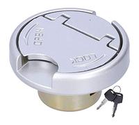 Bouchon de réservoir d'essence, bouchon de verrouillage de réservoir d'essence avec clés pièces en acier inoxydable universelles pour moto scooter