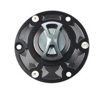 Bouchon de réservoir d'essence CNC pour Moto Triumph Daytona 600/650 675/955i Speed Four Triple 955i/1050 Tiger 800/800XC TT600 (Gris)