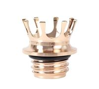 Bouchon De Réservoir D'essence Et D'huile Style « Couronne » pour Motos pour H&arl&EY-D&avid&Son (Sportster 1200 XL 883, Road King FLHR, Softail, Dyna, Touring)(Light Gold)
