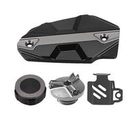 Bouchon de réservoir d'essence pour Moto Couvercle de réservoir de Liquide de Frein Avant Bouchon de Remplissage d'huile pour ER6N VERSYS650 Vulcans 650 Z900 Z650 Z800 (2015-2024) (C/Gris)