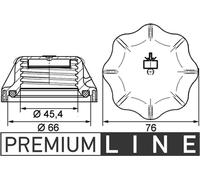 Bouchon de réservoir d'huile de refroidissement MAHLE pour MAN MERCEDES NEOPLAN JOHN DEERE