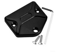 Bouchon de réservoir d'huile décoratif en alliage d'aluminium pour moto, installation rapide, résistant à l'usure, adapté à la plupart des motos, scooters, VTT, UTV (noir)