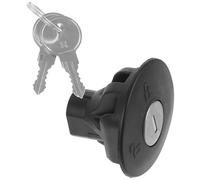 Bouchon de Réservoir Verrouillable pour Voiture, Métal Plastique Noir | Remplacement Rapide du Capuchon Perdu, Sécurité de Verrouillage, Entretien Véhicule, Usage à Pompe