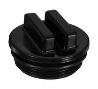 Bouchon de Retour de Spa à Vis en Plastique 1,5 Pouce Noir | Filetage de 4,8cm, Démontage Facile, Usage Entretien Bassin, pour Eau et Structure