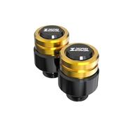 Bouchon de rétroviseur de Moto Compatible avec Z250SL Z250 SL 2014-2023 2022 2021 2020, Bouchon à vis et Capuchon de Tige de Valve de Pneu(Gold 10mm)