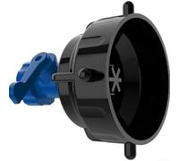 Bouchon de rinçage pour tuyau d'égout de camping-car avec valve de contrôle du débit intégrée et bec flocon de neige pour améliorer les performances de nettoyage et sécuriser le rangement du tuyau sur