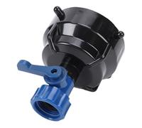 Bouchon de Rinçage pour Tuyau D'égout RV, Valve de Chasse Anti-Fuite pour Un Glissement Facile, adapté au Tuyau de Vidange des Eaux Usées RhinoFLEX RV, ABS Bleu Noir, pour Remorques