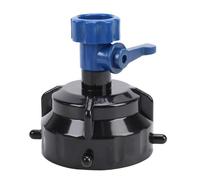 Bouchon de Rinçage Tuyau Égout Camping - Car, Interface Filetée Étanche, Compatible Easy Slip RhinoFLEX, Bleu et Noir - Valve Intégrée Pratique, Anti - Fuite et Odeurs, Usage Pou