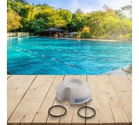 Bouchon de support de nettoyage pour cellules salées de piscine avec joint torique compatible avec Hayward pour Pentair IntelliChlor 520670 Kit de lavage en plastique blanc résistant à l'acide