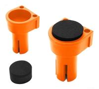 Bouchon de tenon antidérapant en caoutchouc EVA fabriqué en nylon durable pour trous de 19 mm et 20 mm, accessoire de travail du bois orange pour éviter le déplacement de la planche sur établi (Φ19 mm