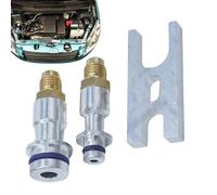 Bouchon de test de fuite pour climatisation de voiture, détection de fuite, connecteur de conduites réfrigérantes - Bouchon de test de tuyau climatique haute résistance pour atelier automobile