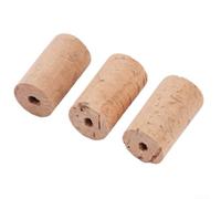 Bouchon de tête de flûte en liège naturel - Pièce de rechange pour instruments à vent - Kit de réparation avec trois pièces couleur bois - Accessoire essentiel pour groupe et musiciens d'orchestre