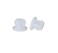 Bouchon de trou conique en caoutchouc de Silicone, extrémité d'obturation de type T, bouchon de joint, Inserts de Tube de tuyau, poussière de bonde 2.5-10mm(Transparent,6.5mm(10Pcs))