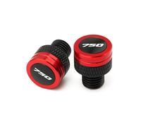 Bouchon de Trou de rétroviseur Pour Forza750 NSS750 Forza 250 300 CNC Moto Rétroviseurs Bouchons Vis Capuchons Cache-trous Pour(Red)