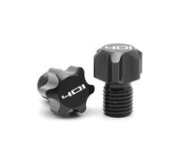Bouchon de Trou de Rétroviseur Pour Hus&qvarna Pour Svartpilen Pour Vitpilen 401 2018-2022 2023 M10 Moto Rétroviseur Trou Bouchon Bouchons À Vis(Le noir)