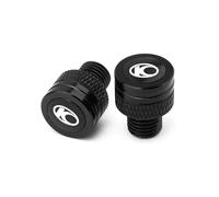 Bouchon de Trou de rétroviseur Pour Xciting 250 300 500 DOWNTOWN 125 350 Motocyclette CNC M10*1,25 Bouchons Pour Trous De Rétroviseurs Vis Accessoires Protection(Black)