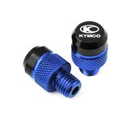 Bouchon de Trou de rétroviseur Pour Xciting250 300 500 DOWNTOWN 125 350 AK550 Accessoires Pour Motos Vis De Bouchon Pour Trou Rétroviseur CNC M10*1,25(Blue)