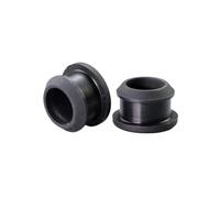 Bouchon de trou en caoutchouc de Silicone, joint d'étanchéité d'extrémité aveugle en forme de T, 4.5mm à 50.6mm(Schwarz,9mm(10pcs))