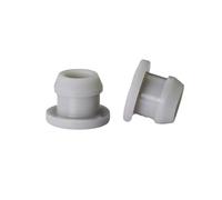 Bouchon de trou en caoutchouc de Silicone, joint d'étanchéité d'extrémité aveugle en forme de T, 4.5mm à 50.6mm(Grijs,7.5mm(10pcs))