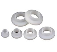 Bouchon de Trou en Silicone, Bouchons Caoutchouc étanches, 50 Anneaux Marche Plastique Forme T M2 ~ M22, rondelle concave Convexe, Douille Capuchon, rondelles d'espacement(White,YW9/M5)