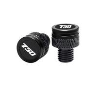 Bouchon de trou miroir vis boulon Bouchons d'obtu Pour 750CC FORZA XADV NC NC750X CB CBR INTEGRA HORNET TRANSALP 750 - Cache-trous De Rétroviseurs Latéraux Usinés CNC(Black)